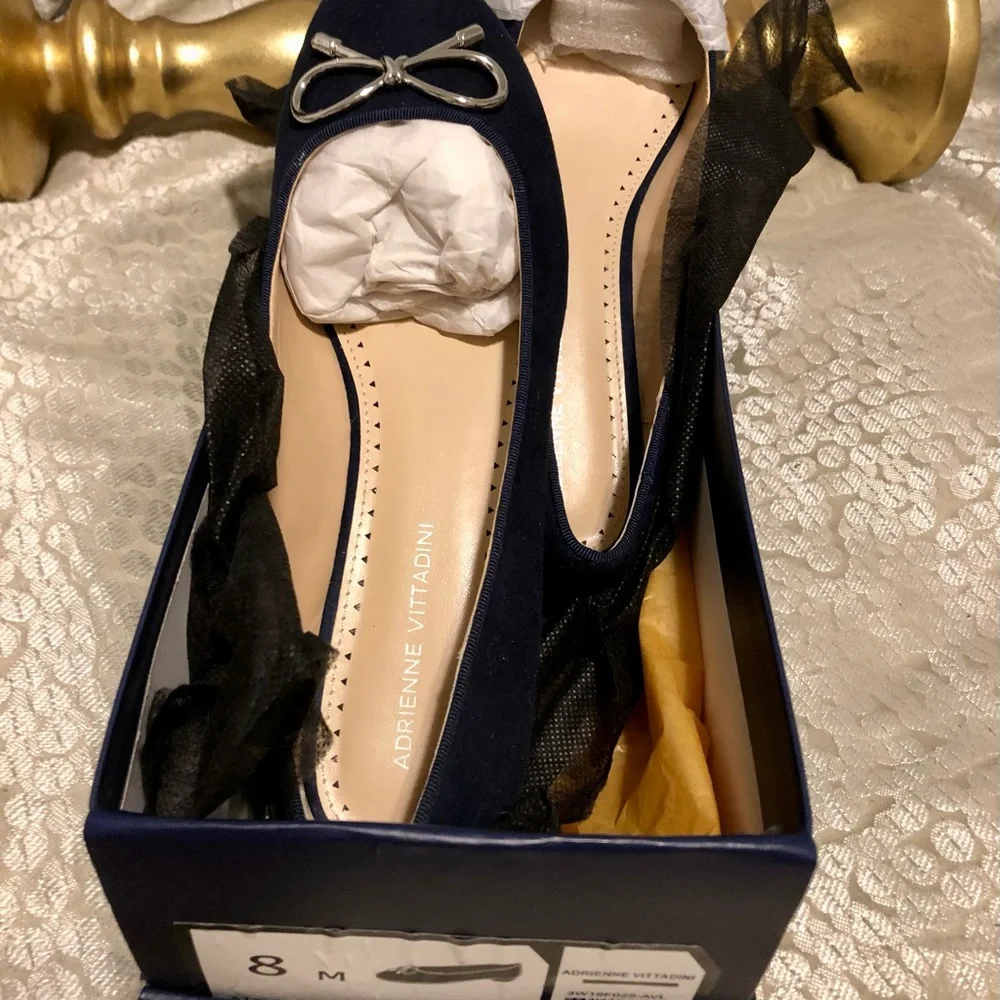 ADRIENNE VITTADINI 8M style Cavallo space blue color kidsuede Neiman Marcus. - Picture 7 of 15